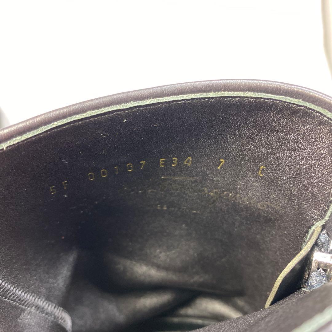 フェラガモ サイズ表記「7C」 24.5センチ　ブラック　ナイロン　ブーツ