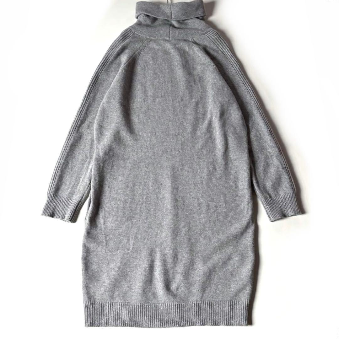 【美品】PESERICO ペセリコ　カシミヤ　シルク　タートルニットワンピース