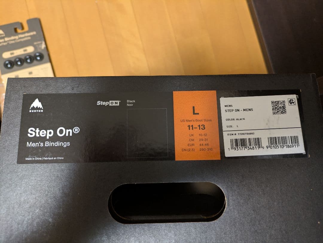 メンズ Burton Step On バインディング ブラック Lサイズ