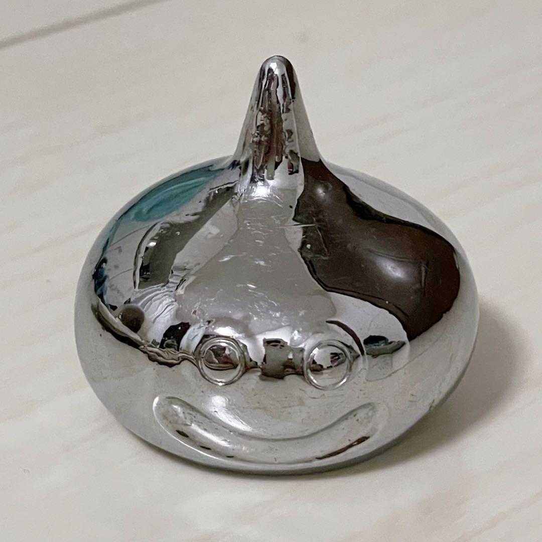 【希少美品】メタルスライム ドラクエ 文鎮 シルバー