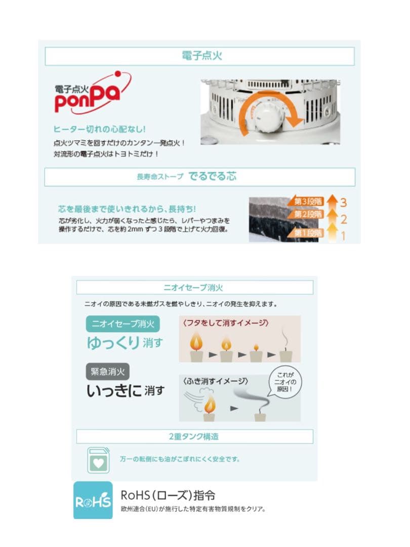 【トヨトミ】2021年製 自然対流型ストーブ KS-67H