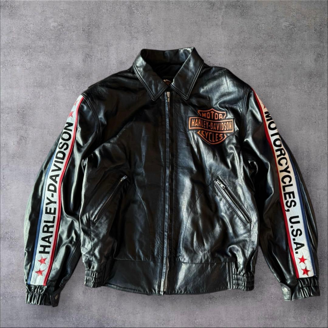 Harley-Davidsonヴィンテージ レザージャケット　サイズL