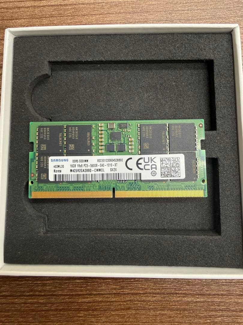 メモリー Samsung DDR5 SO-DIMM16GB