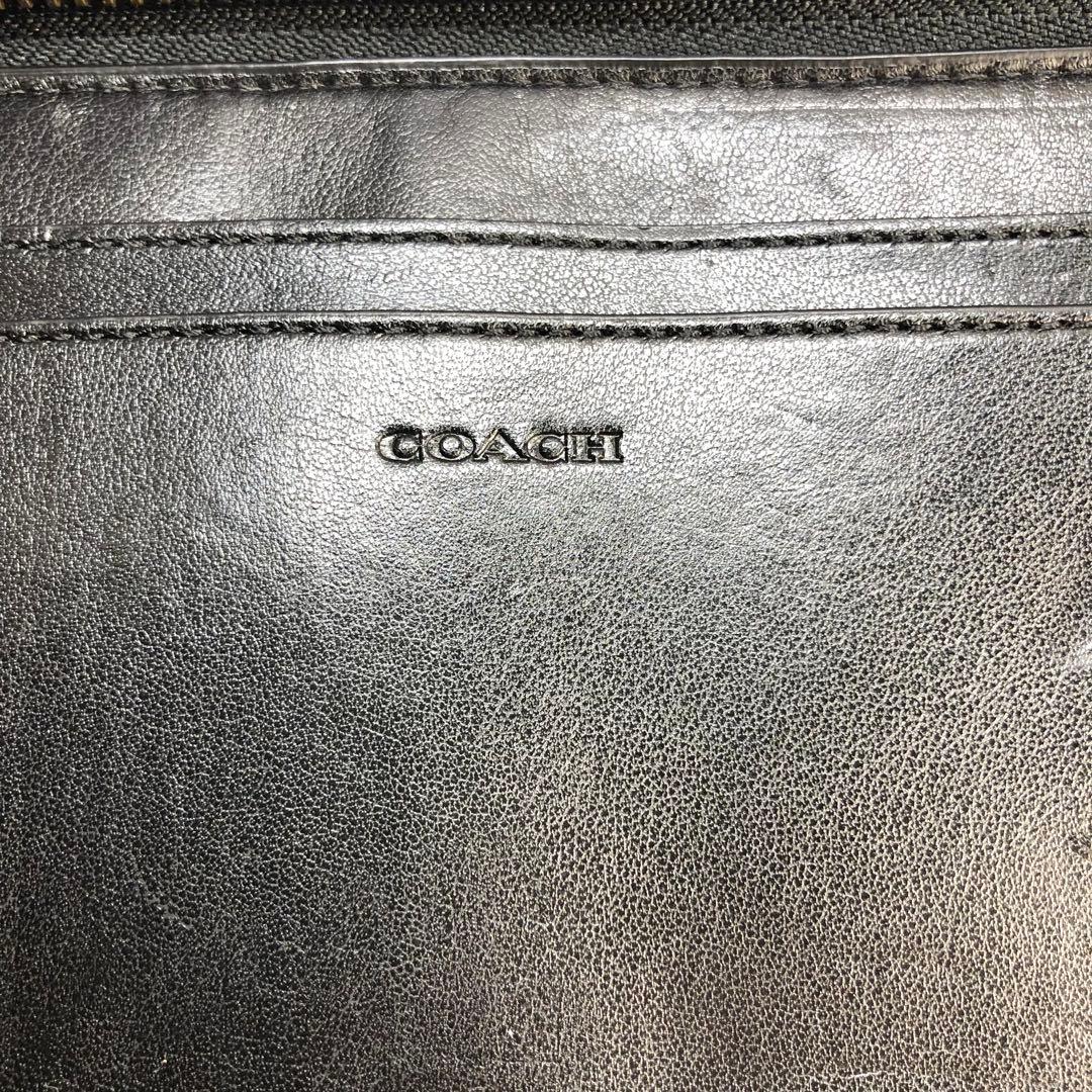 ✨️極美品✨️ コーチ ダブルジップ トラベル オーガナイザー 長財布 レザー 黒