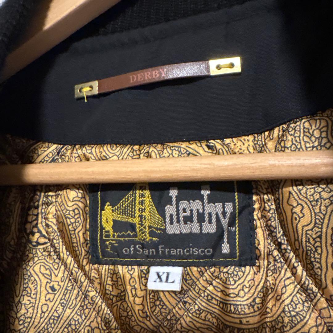 Derby of Sanfrancisco ダービージャケット　黒金　XL