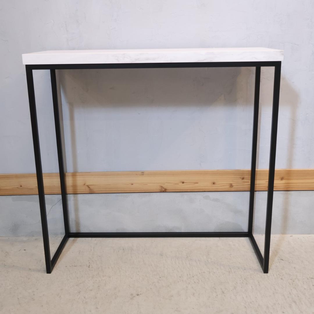 dinos ディノス Marbrim マーブリム 大理石調コンソールテーブル