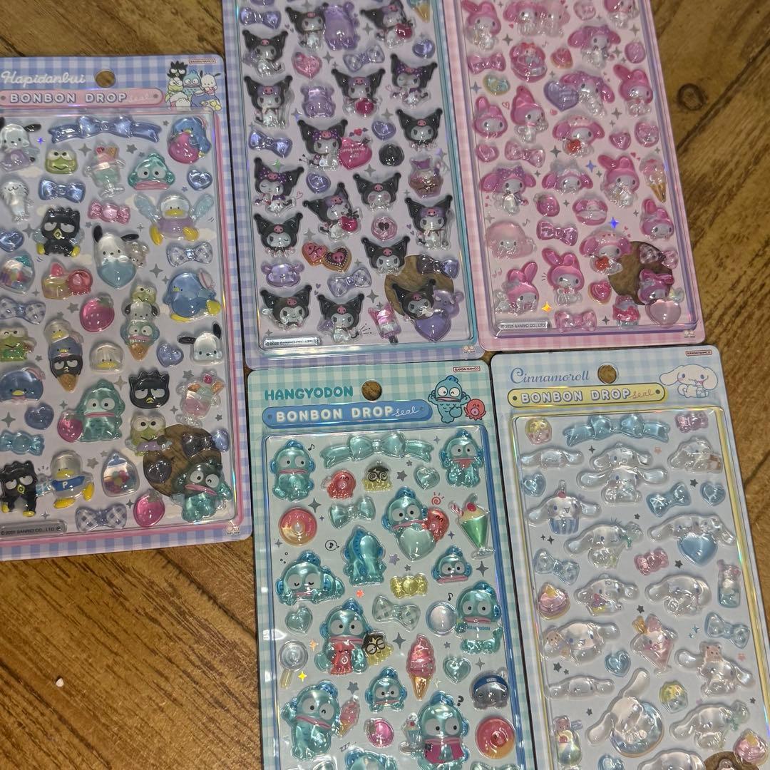 正規品 ボンボンドロップシール サンリオ 第2弾 ９種　たまごっち　スティッチ