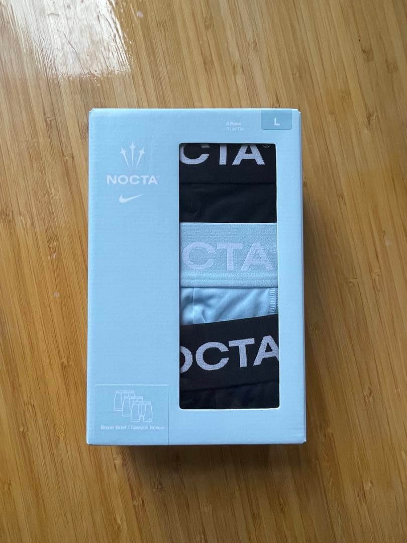 NIKE x NOCTAボクサーブリーフ3枚セット 未開封新品 L/箱ダメージ有