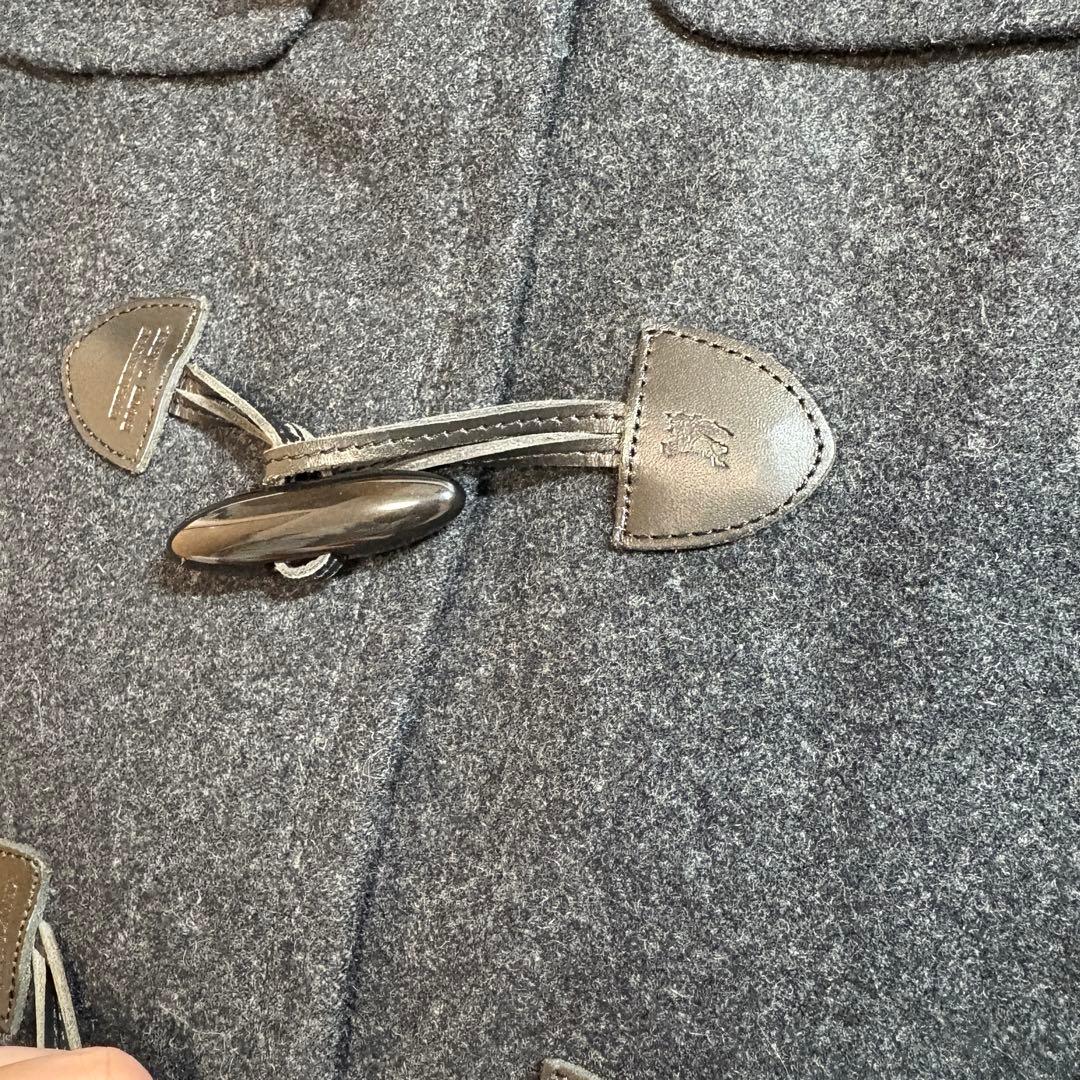 ☆美品☆バーバリーブルーレーベル ダッフルコート ショート丈 チャコールグレー