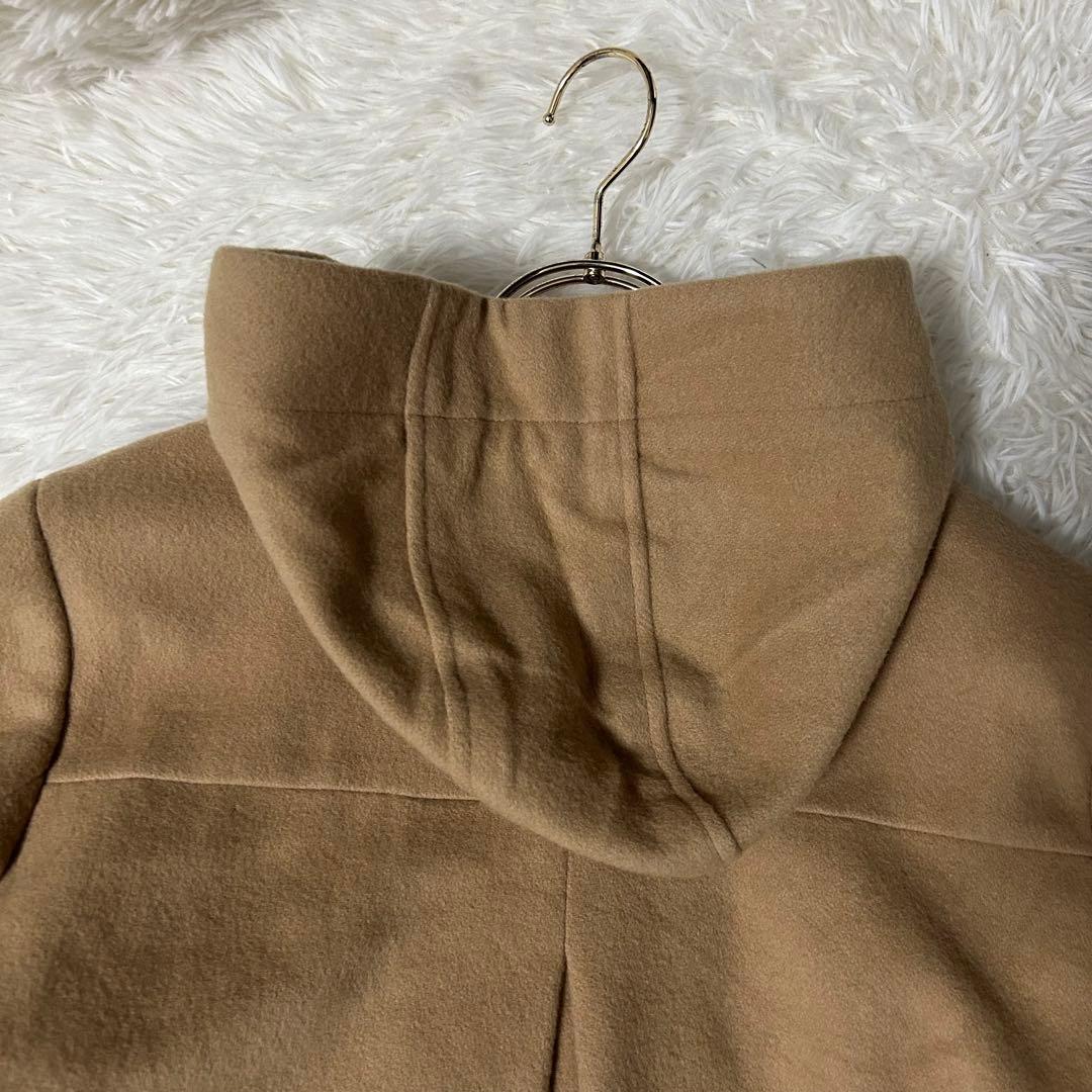 KUMIKYOKU フード付きショートコート キャメル 5