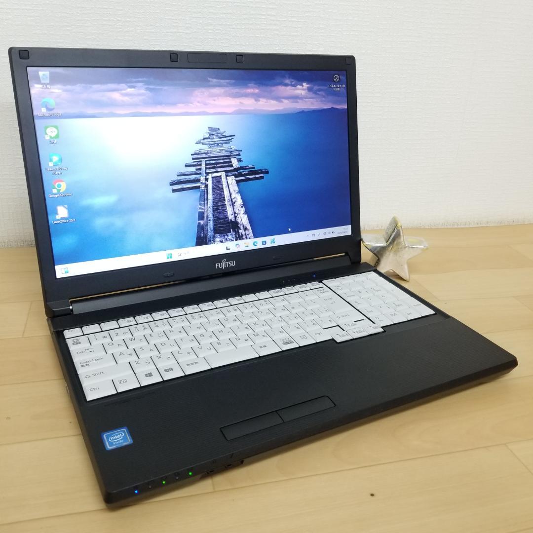 大容量HDD Win11 DVD再生可 ノートPC 富士通 (B1659)