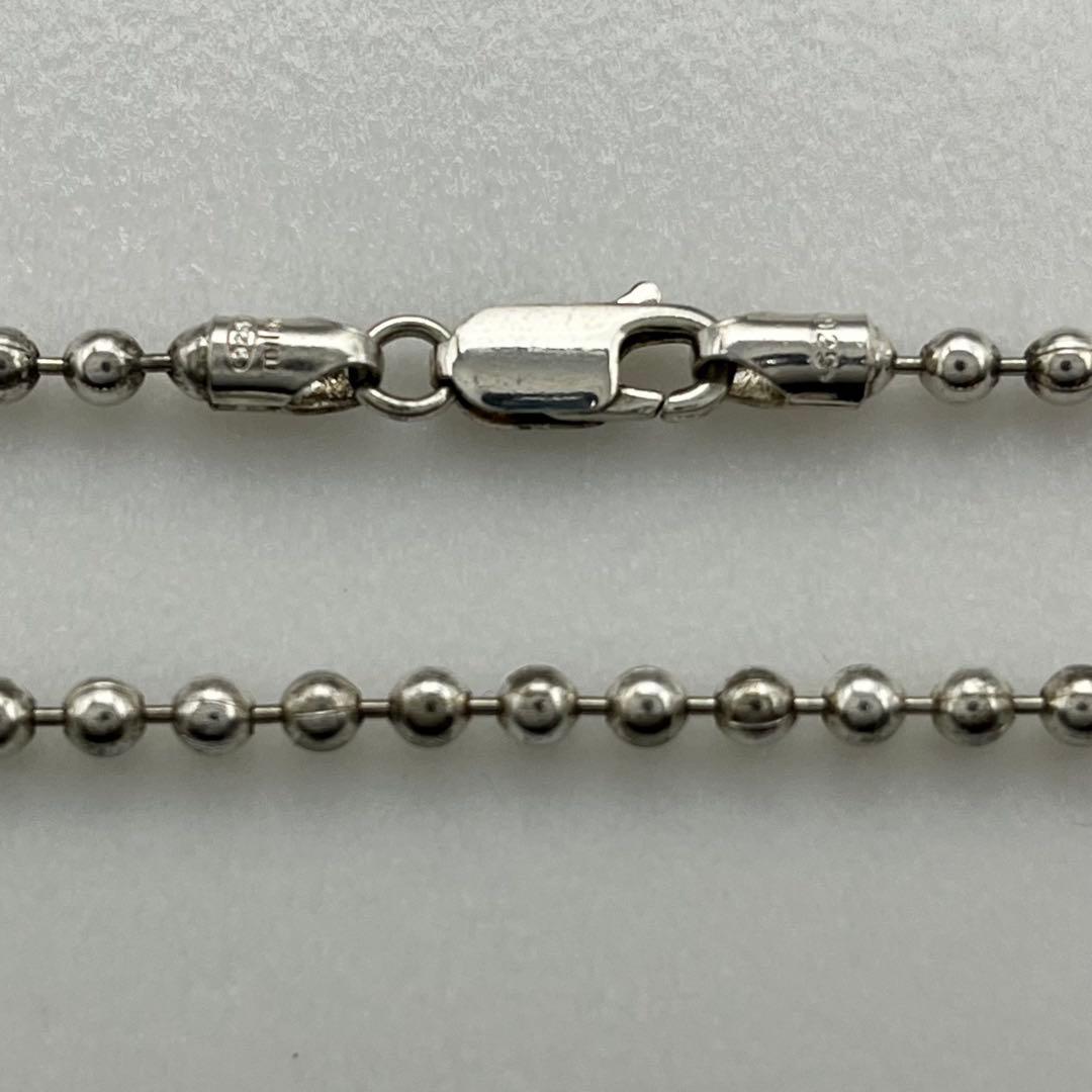 シルバー925 ボールチェーン ネックレス 45cm 3mm