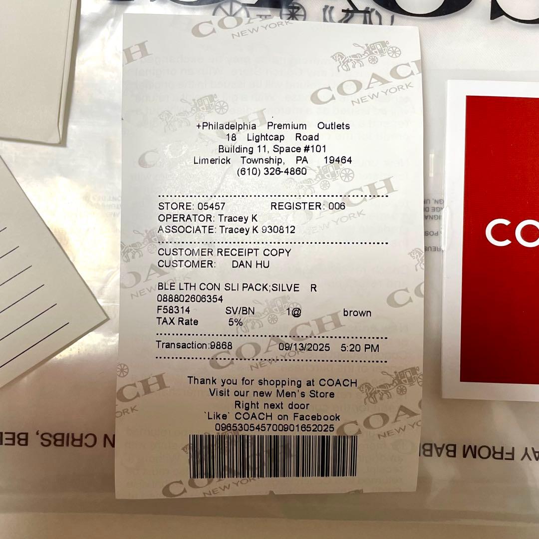 新品　COACH リュック　ブラウン　　シグネチャー柄 F58314