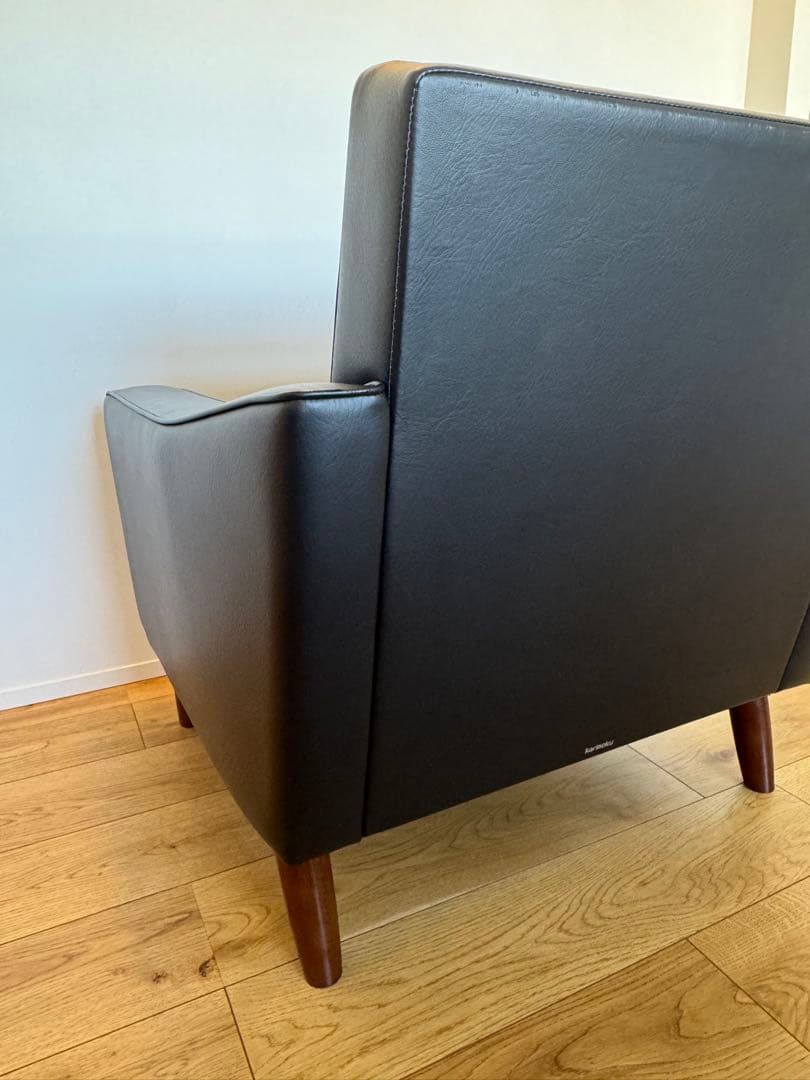 karimoku カリモク ロビーチェア ソファ 1シーター ブラック