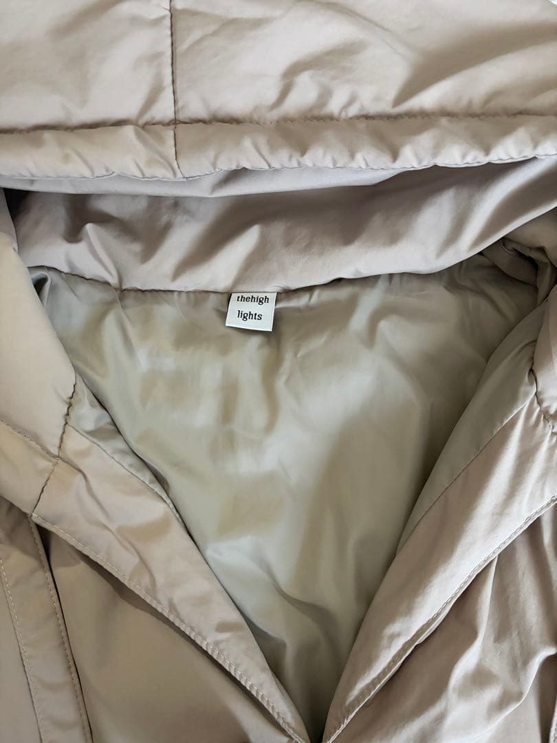 【ザハイライツthehighlights】オーバー　ベージュ　1