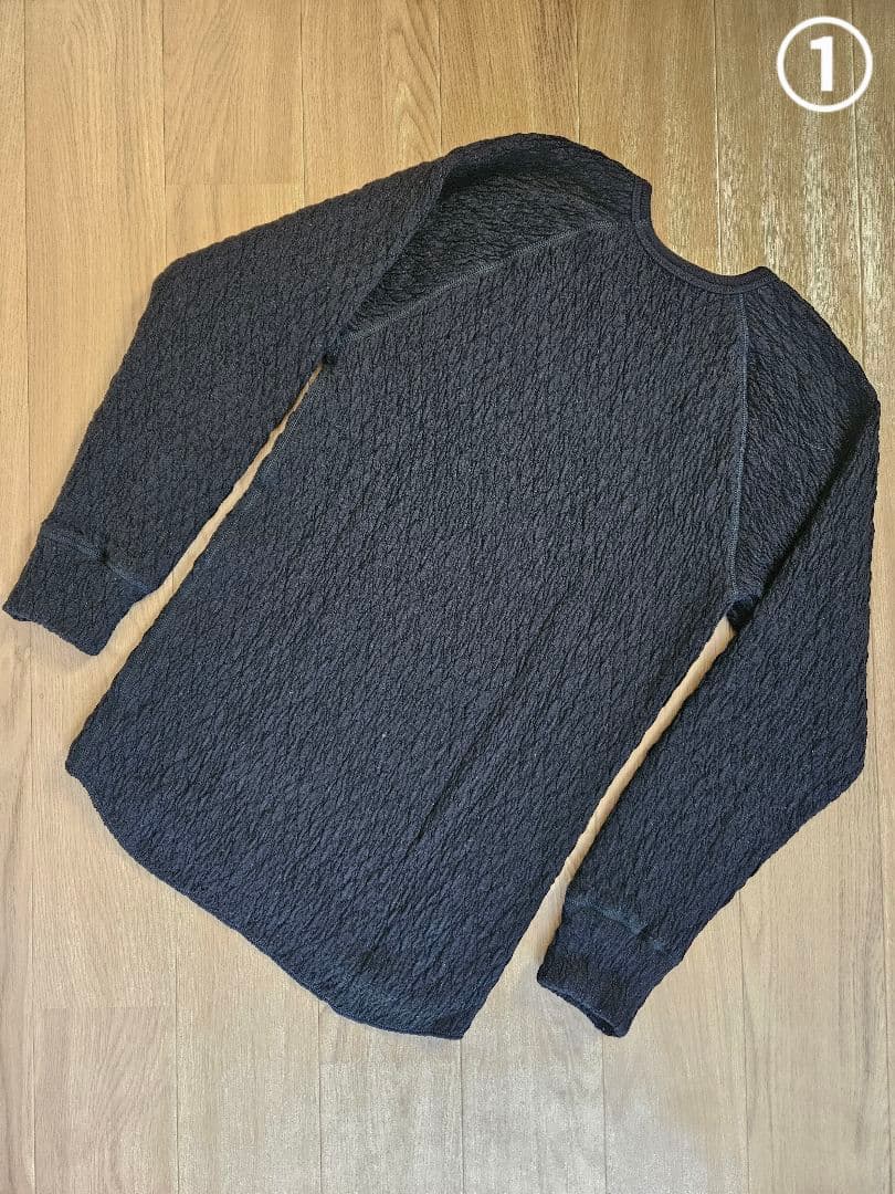 【ひだまり】エベレスト　紳士用　長袖　ブラック　M　2枚セット