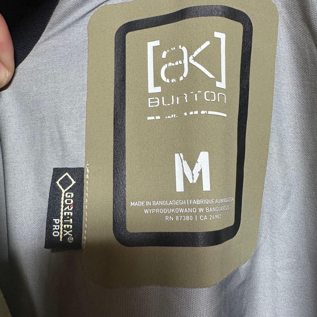 ◆バートン ゴアテックス 3レイヤー◆ビブパンツ◆メンズMサイズ◆