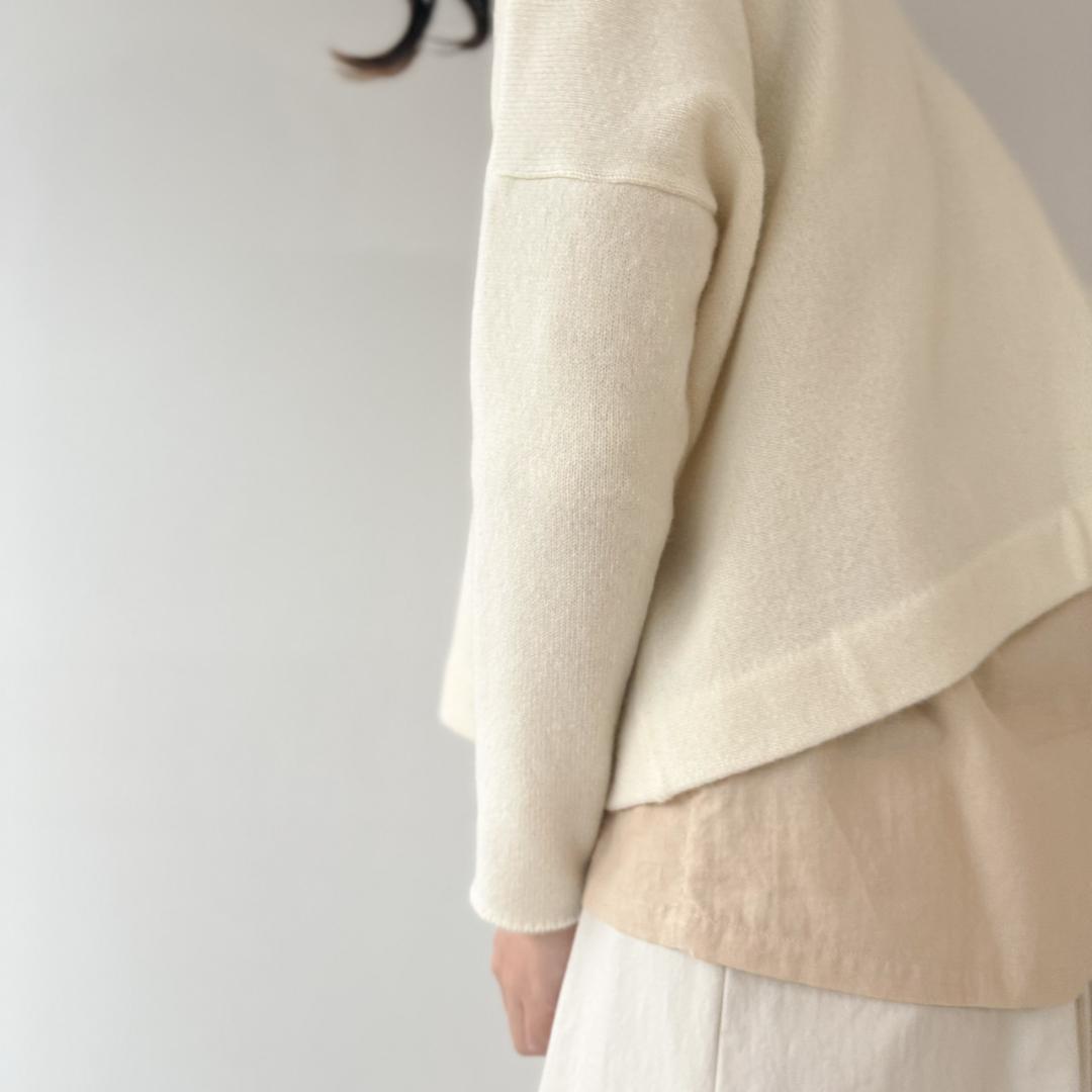 Yoli　Short knit ラムウール　カシミヤ　24AW　ショートニット