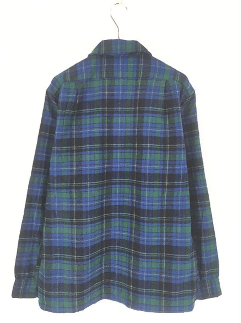 買*毒様 70s USA製 Pendleton ブルー ボックスウール ボードシ