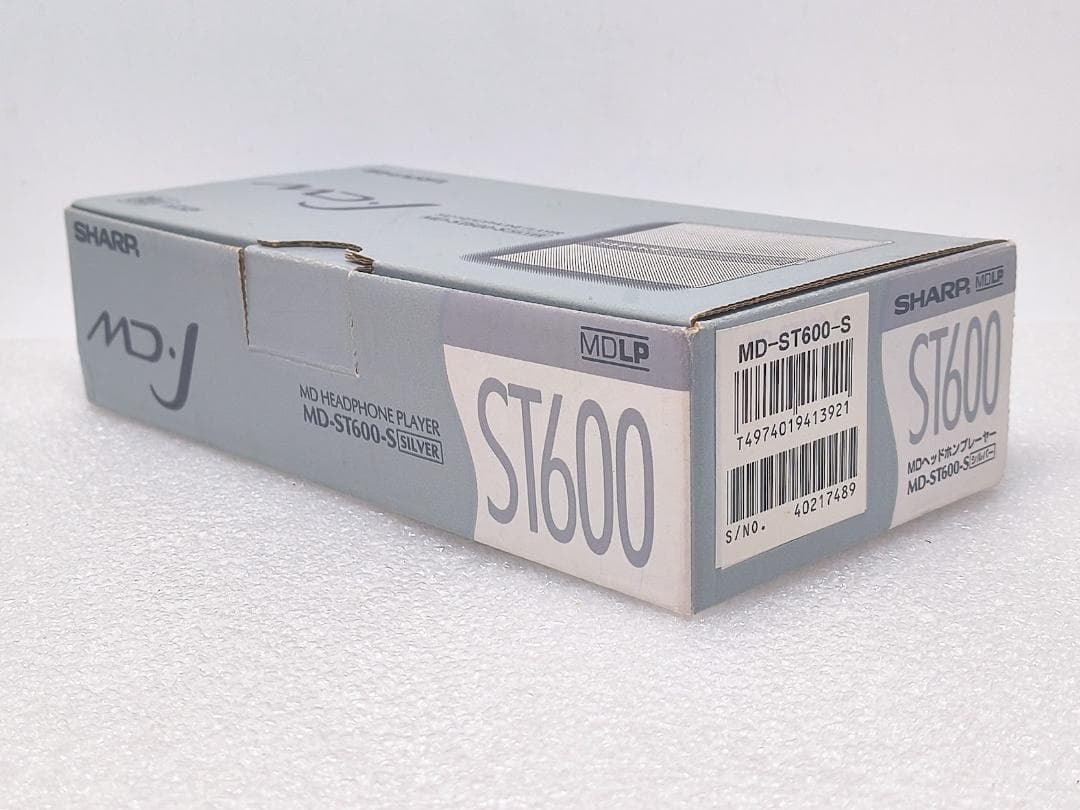 SHARP MD-J ポータブルMDプレーヤー MD-ST600-S