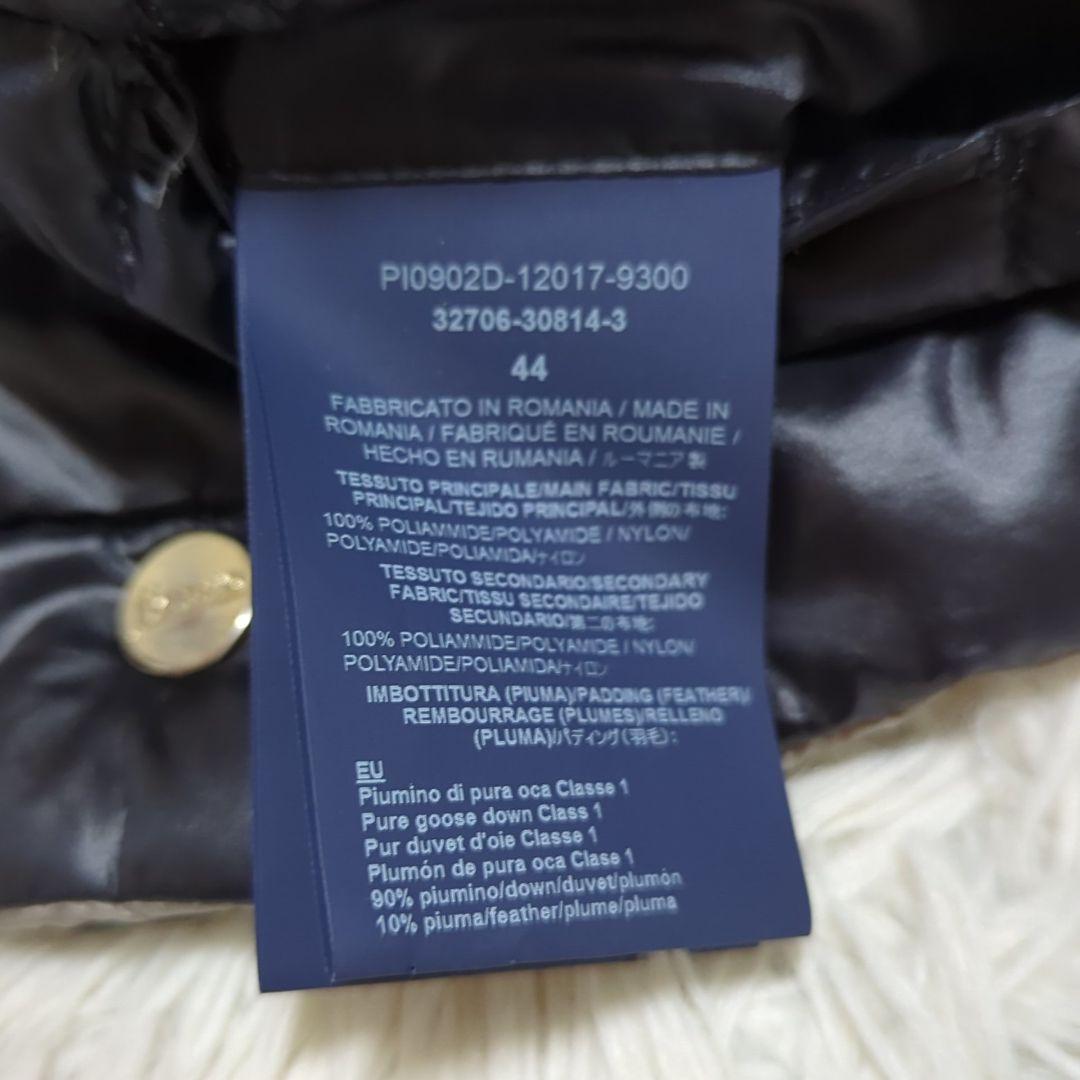 HERNO 44 リバーシブル フレンチスリーブ ケープ ダウンベスト 金ボタン