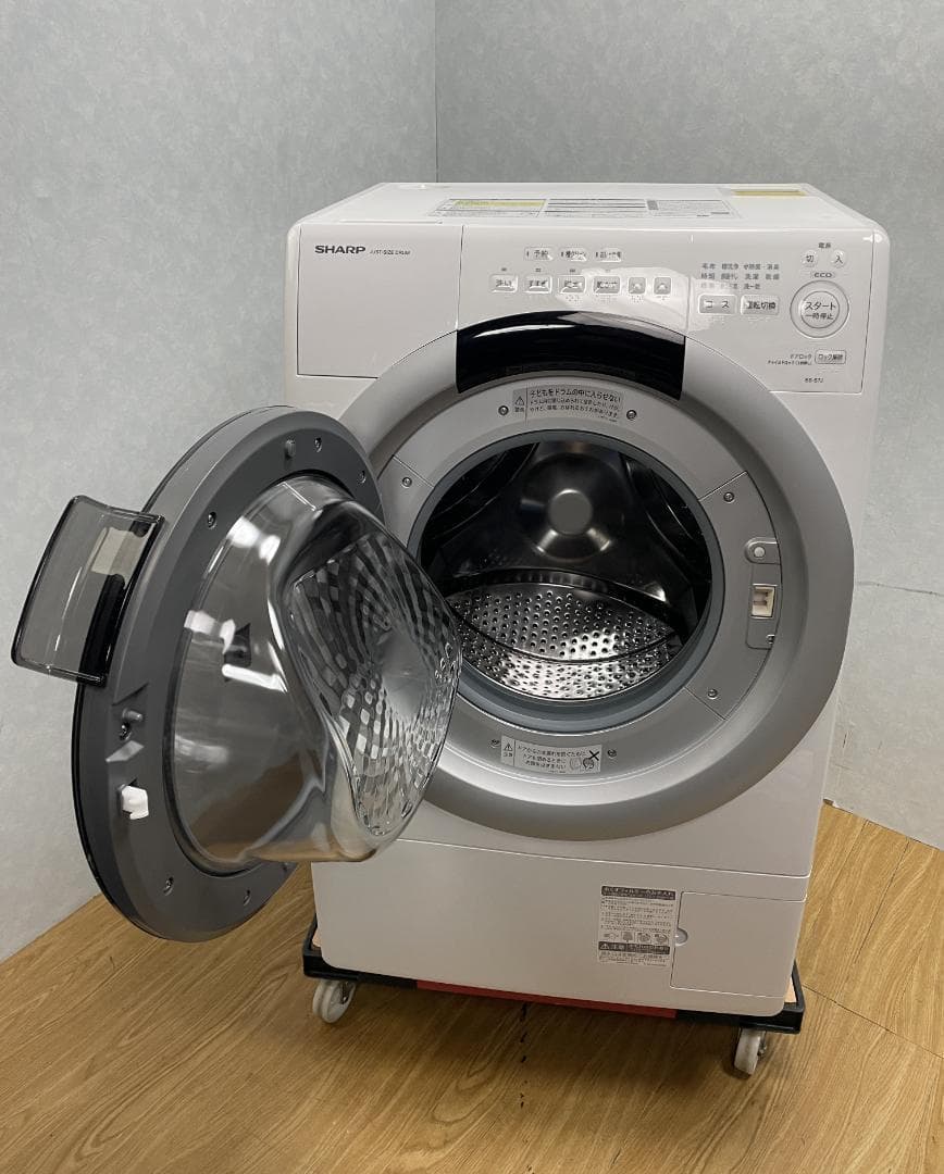 K♦025 シャープ ドラム式洗濯機 ES-S7J-WL 設置オプション無料