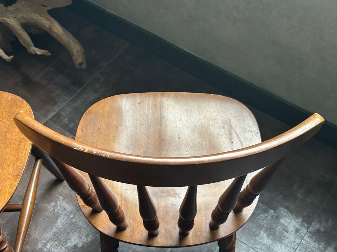 ウィンザーチェア　スポークチェア　ヴィンテージ　レトロ　クラシック　2脚　IR