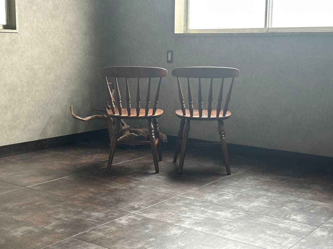 ウィンザーチェア　スポークチェア　ヴィンテージ　レトロ　クラシック　2脚　IR