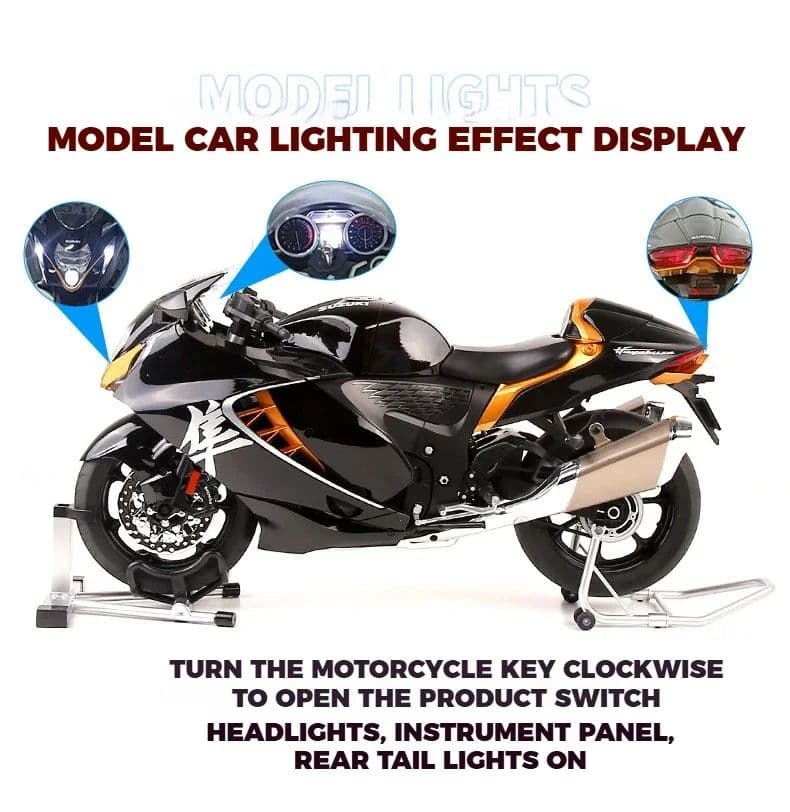 SUZUKI 隼 GSX1300R 33cm　ダイキャストモデル　ブラック