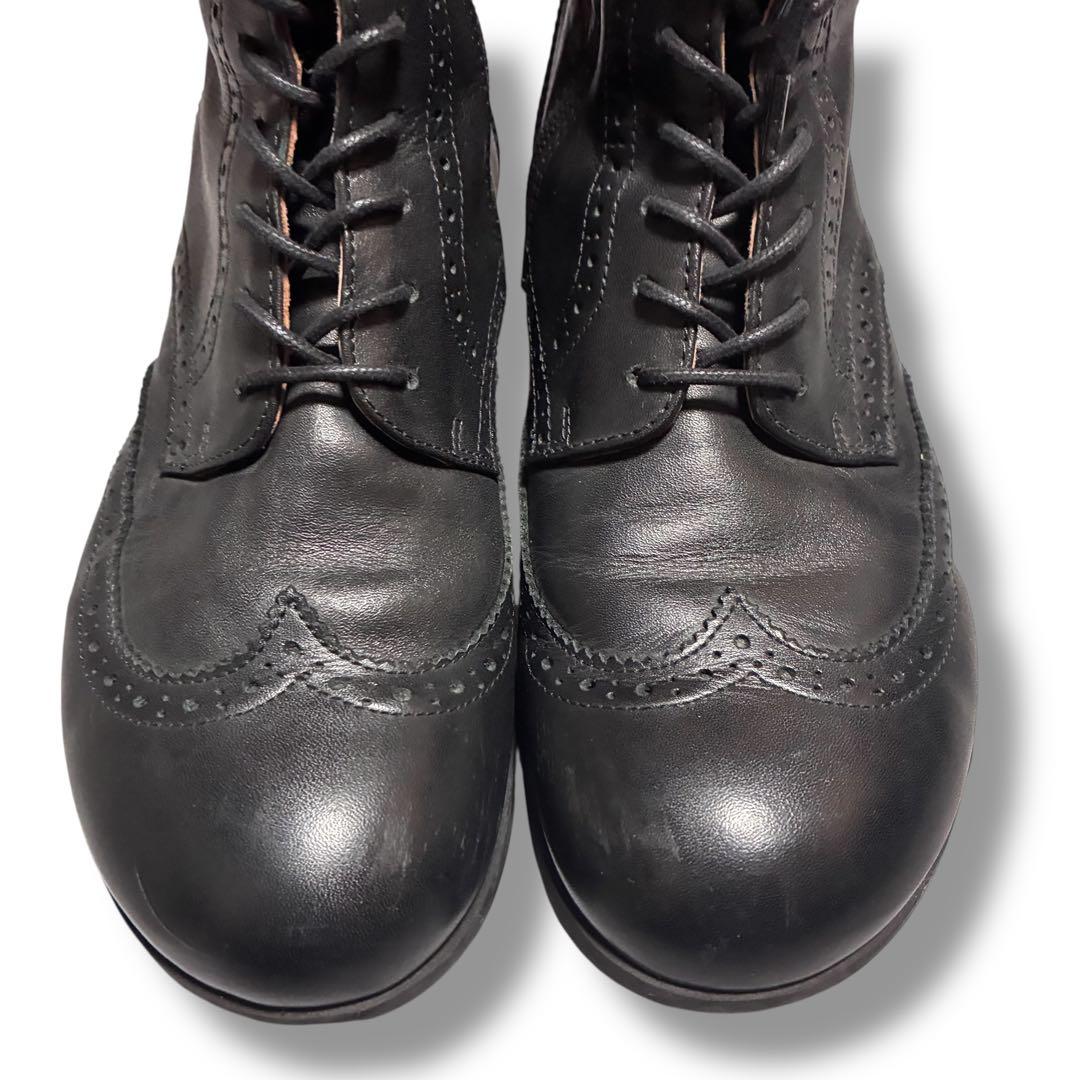 美品　ビルケンシュトック　ララミーハイ　レースアップブーツ　ブラック　25cm