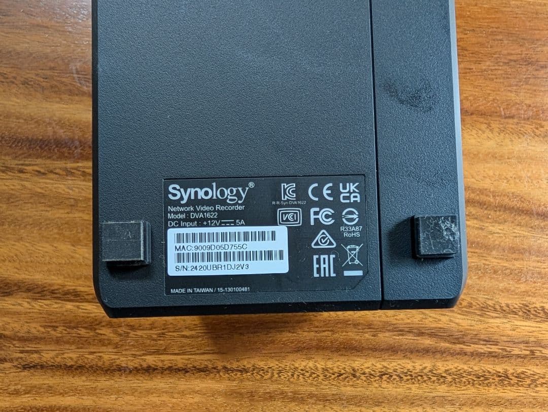 【値下げ】Synology ディープラーニング DVA1622 NAS 2ベイ