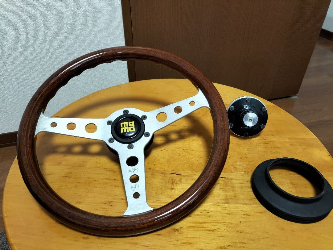 コペン L880K用 クイックリリースショートボス momoステアリング3点