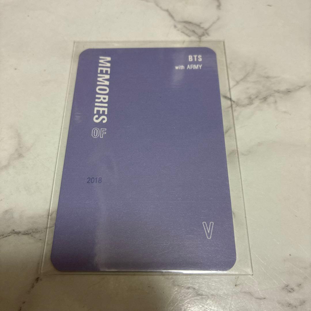 BTS V テテ 2018 Memories BluRay トレカ