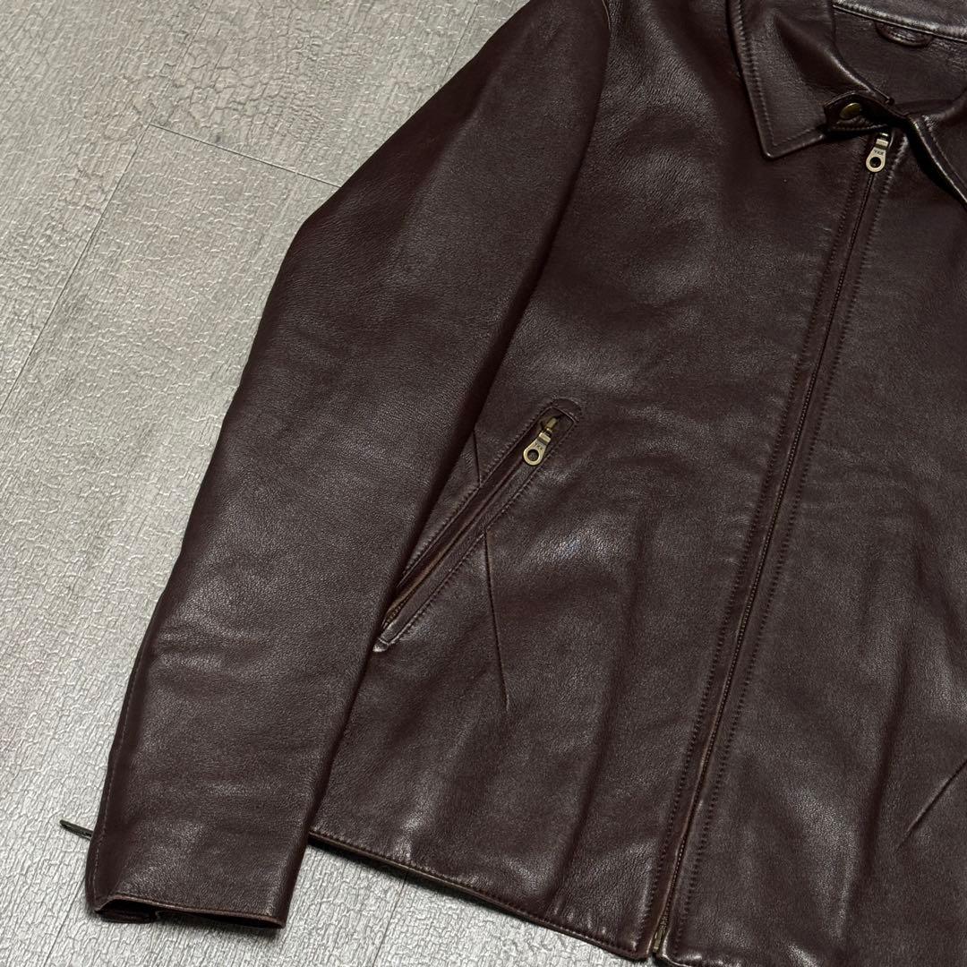 80s 90s vintage レザー スイングトップ 羊革 上質 アーカイブ