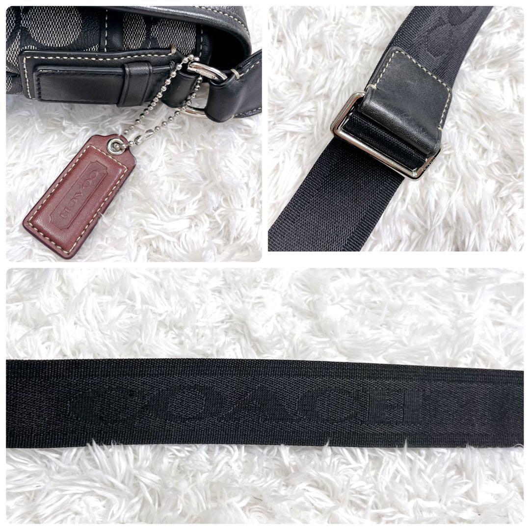 美品　コーチ　メッセンジャーバッグ　ショルダー　ヘリテージ　PVC　フラップ