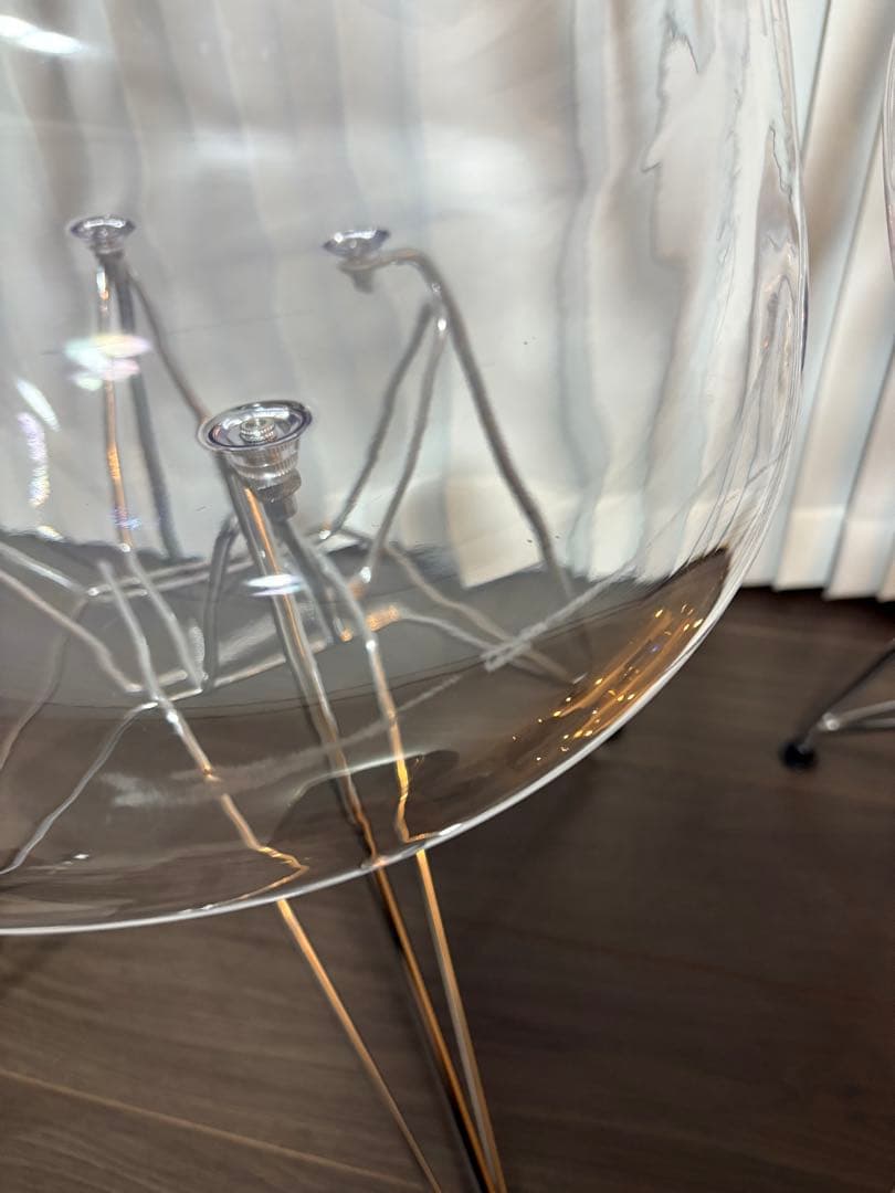 イームズチェア 透明 クリアチェア シェルチェア 2脚セット