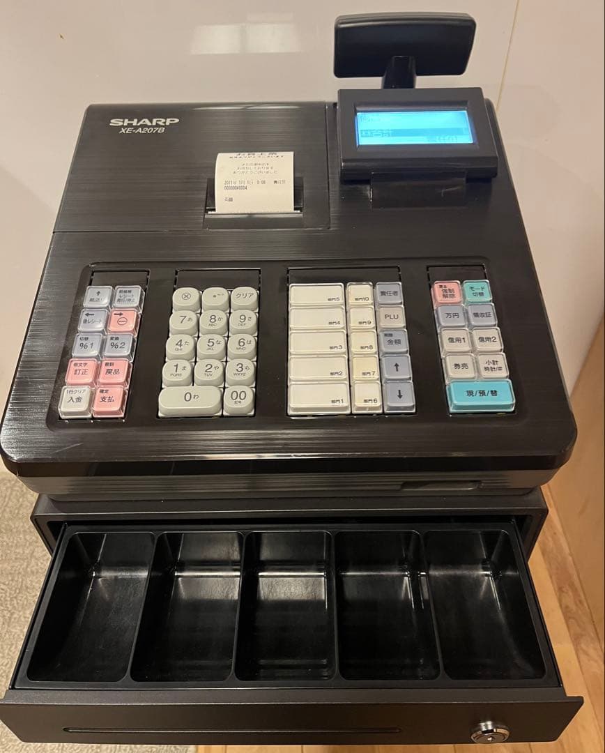 [美品] SHARP 電子レジスター XE-A207B