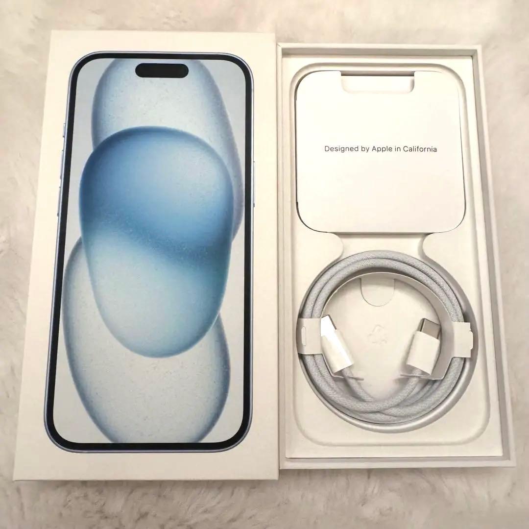 【美品】iPhone15 128GB ブルー バッテリー96%