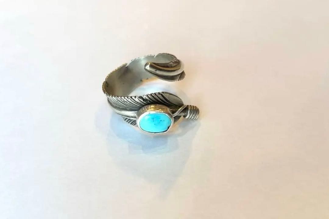 Indian Jewelry ハーヴィーメイス ターコイズ　フェザーリング