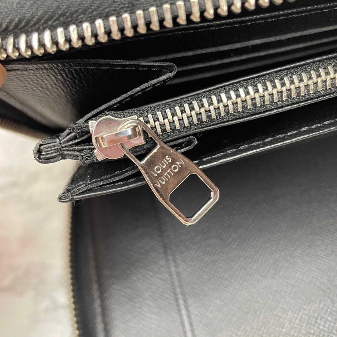 【ジャンク品】ルイヴィトン ダミエ グラフィット 長財布ジッピー オーガナイザー