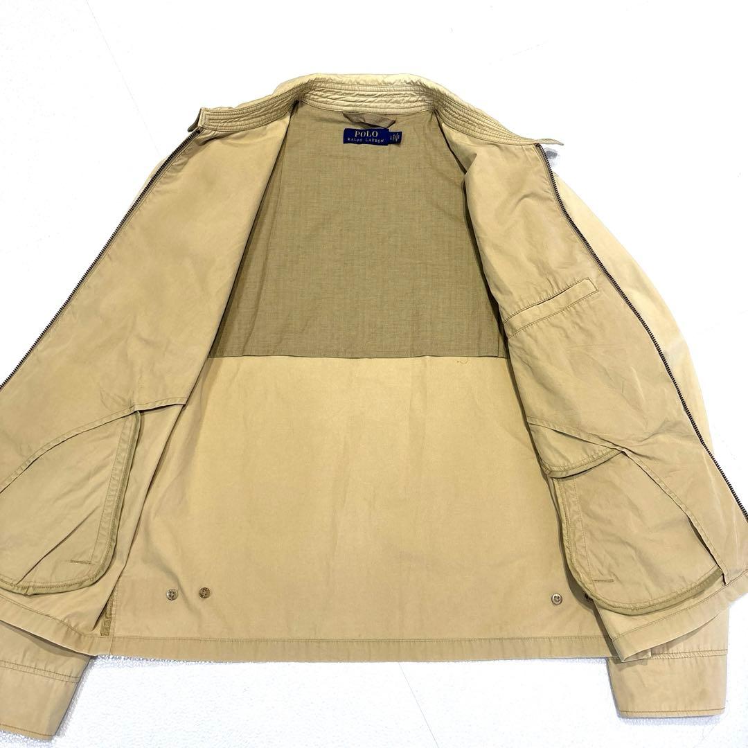 【L /近年】ラルフローレン　スイングトップ　ジャンパー　ジャケット　ベージュ