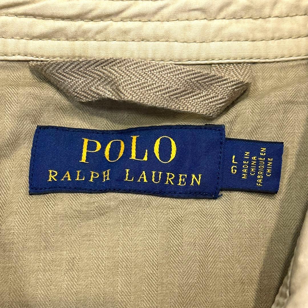 【L /近年】ラルフローレン　スイングトップ　ジャンパー　ジャケット　ベージュ