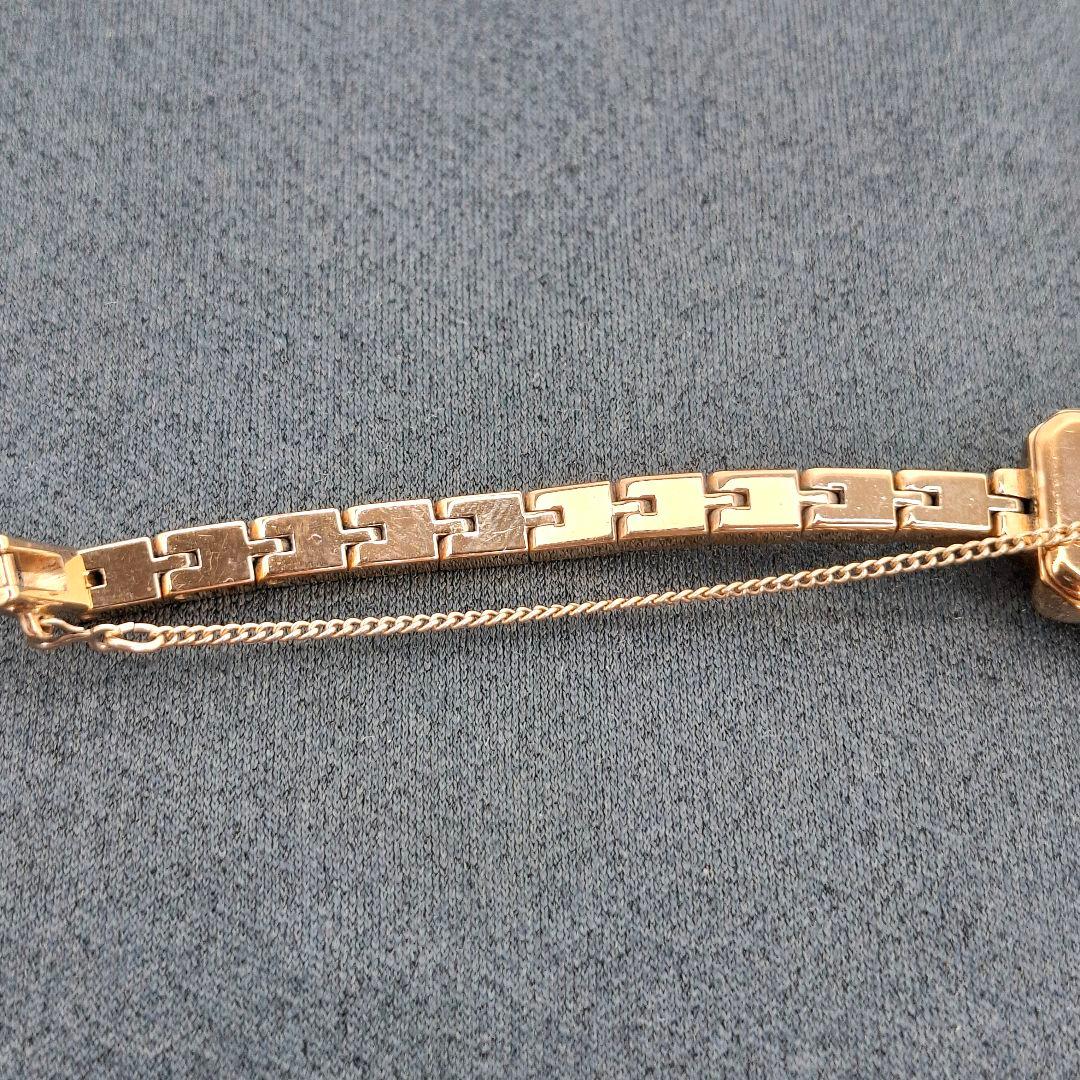 ✨箱付 アガット agete 0.02ct ダイヤ ピンクゴールド シェル文字盤