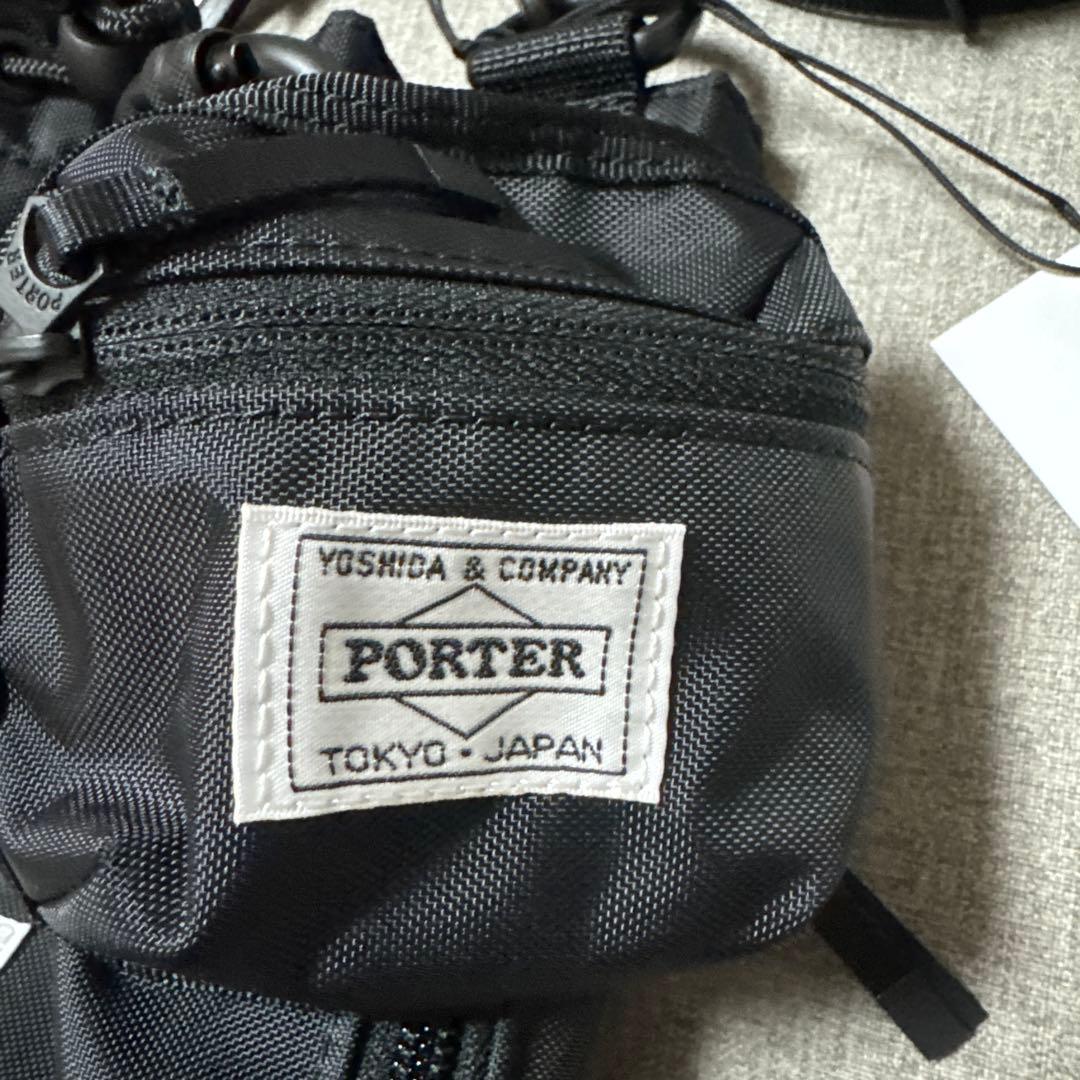 PORTER HYKE ブラック ショルダーバッグ