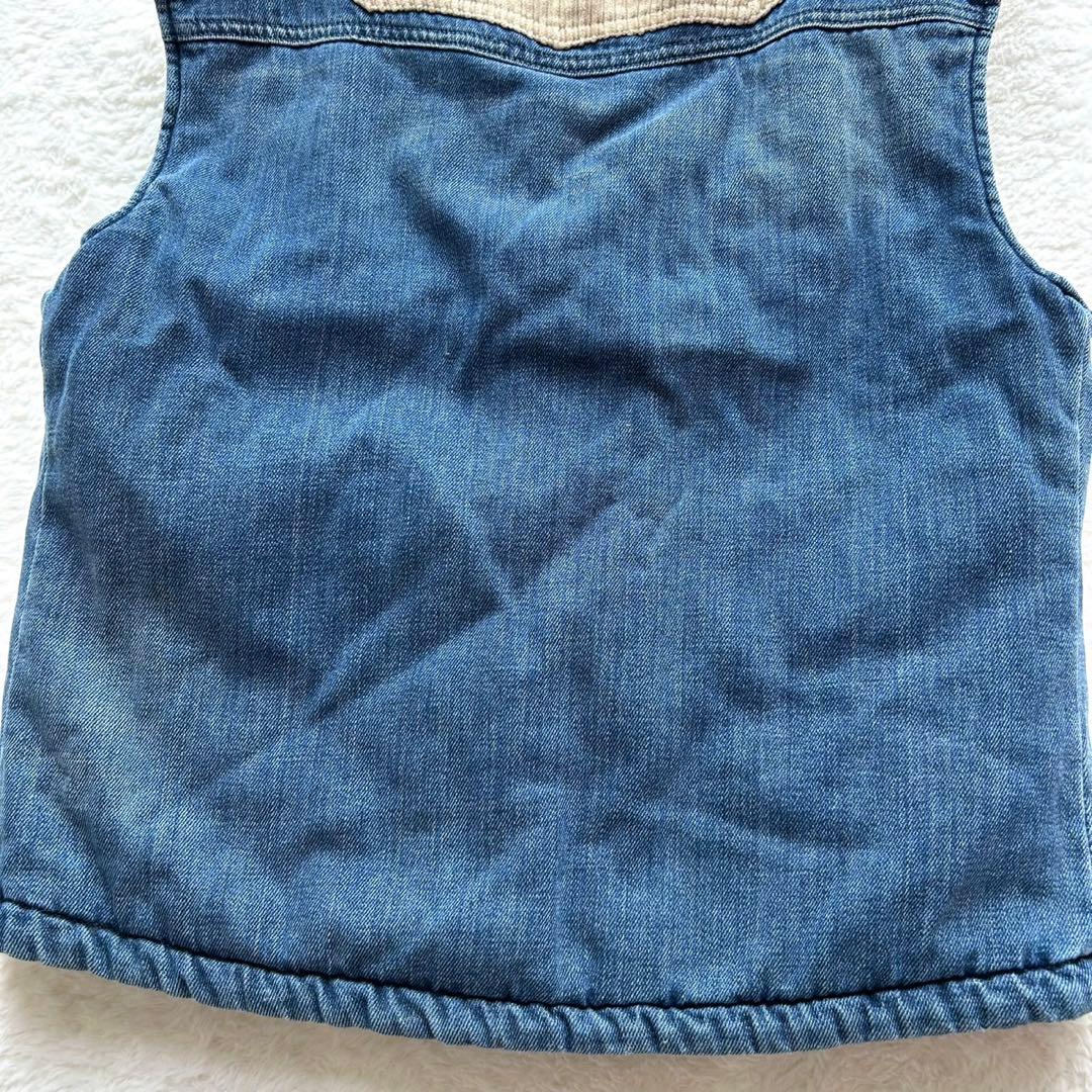 【美品】DOLCE & GABBANA デニム コーデュロイ切替ベスト YK2