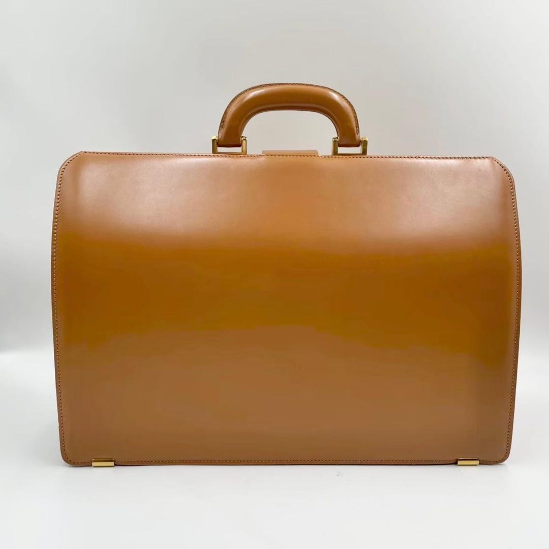 極美品　カランダッシュ　レザーブリーフケース　ダレスバッグ　本革　キャメル