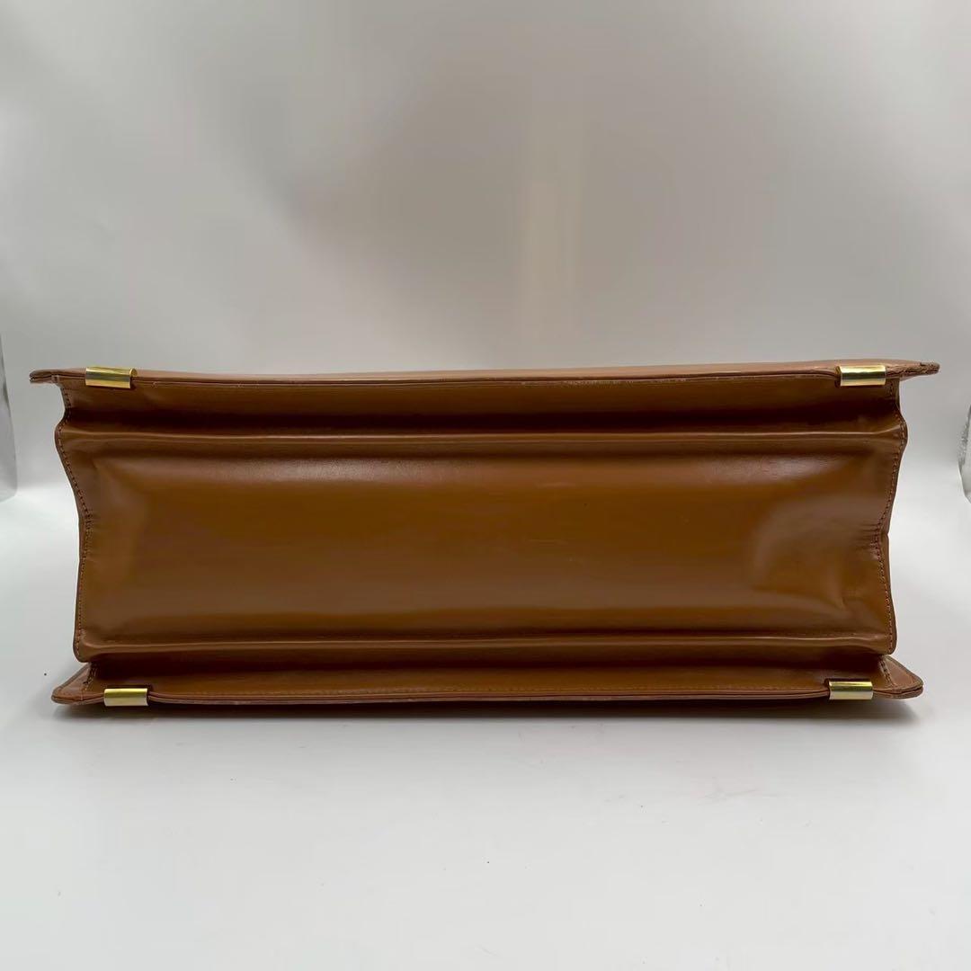 極美品　カランダッシュ　レザーブリーフケース　ダレスバッグ　本革　キャメル