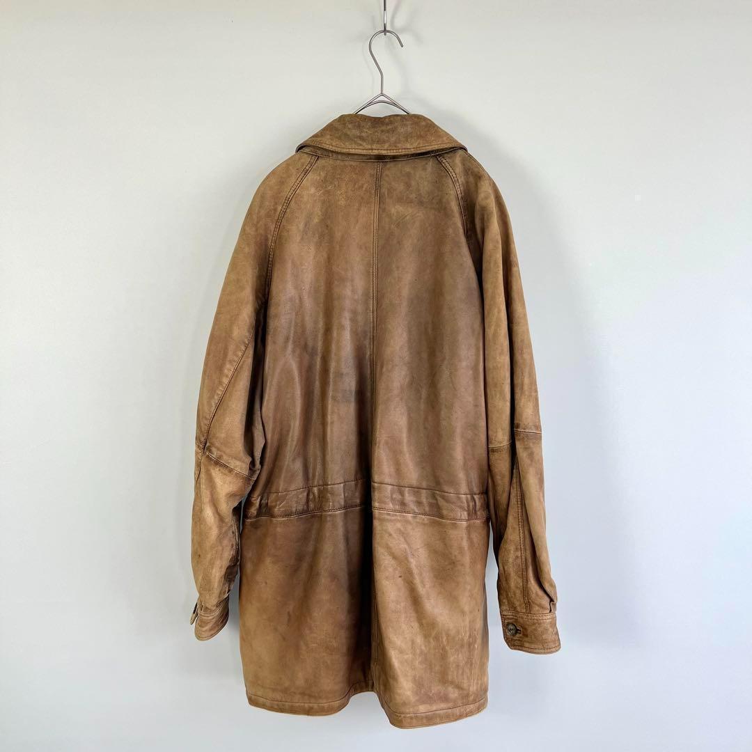 ⭐*️様 希少✨BURBERRY バーバリー レザージャケット コート ノバチェ