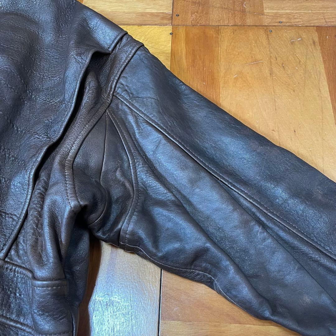 ジャケット・アウター 90s A-2 Leather Flight Jacket VINTAGE