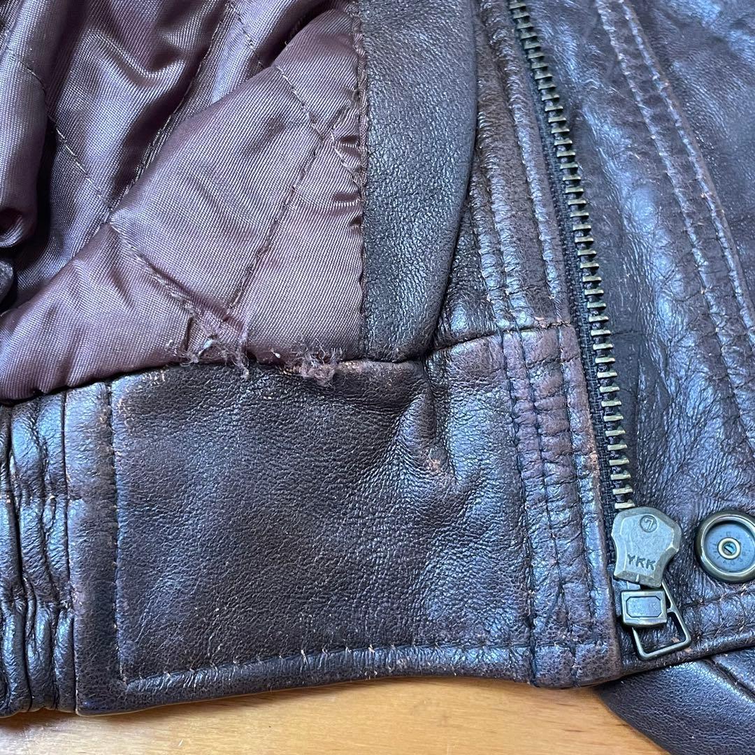 ジャケット・アウター 90s A-2 Leather Flight Jacket VINTAGE
